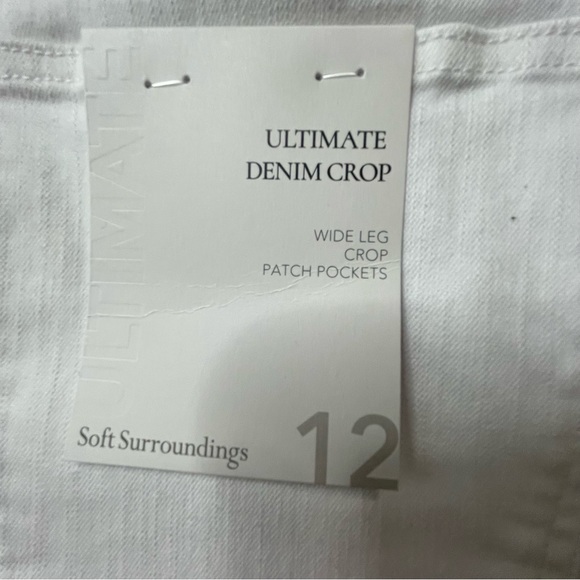 Soft Surroundings Wide leg crop jeans Size 12 - Picture 15 of 15